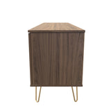 Hong Kong (Gold Hairpin Legs) 2 Door 1 Drawer Wide TV Unit