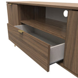 Hong Kong (Gold Hairpin Legs) 2 Door 1 Drawer Wide TV Unit