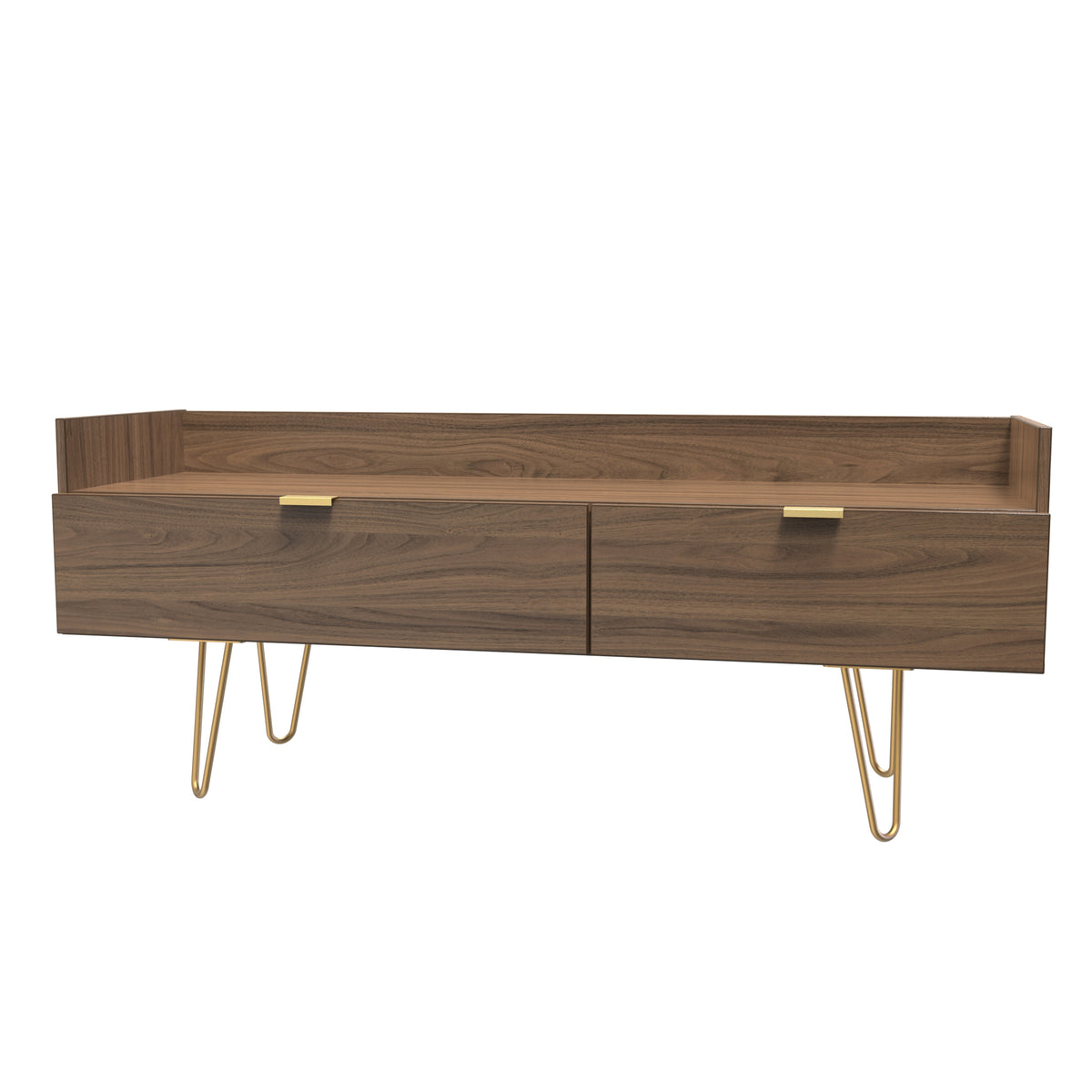 Hong Kong (Gold Hairpin Legs) Media Console Unit