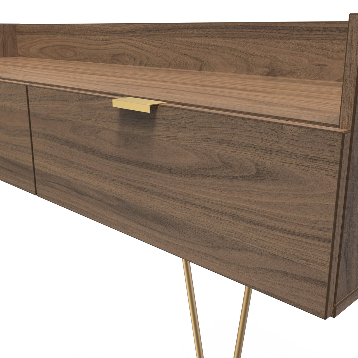 Hong Kong (Gold Hairpin Legs) Media Console Unit