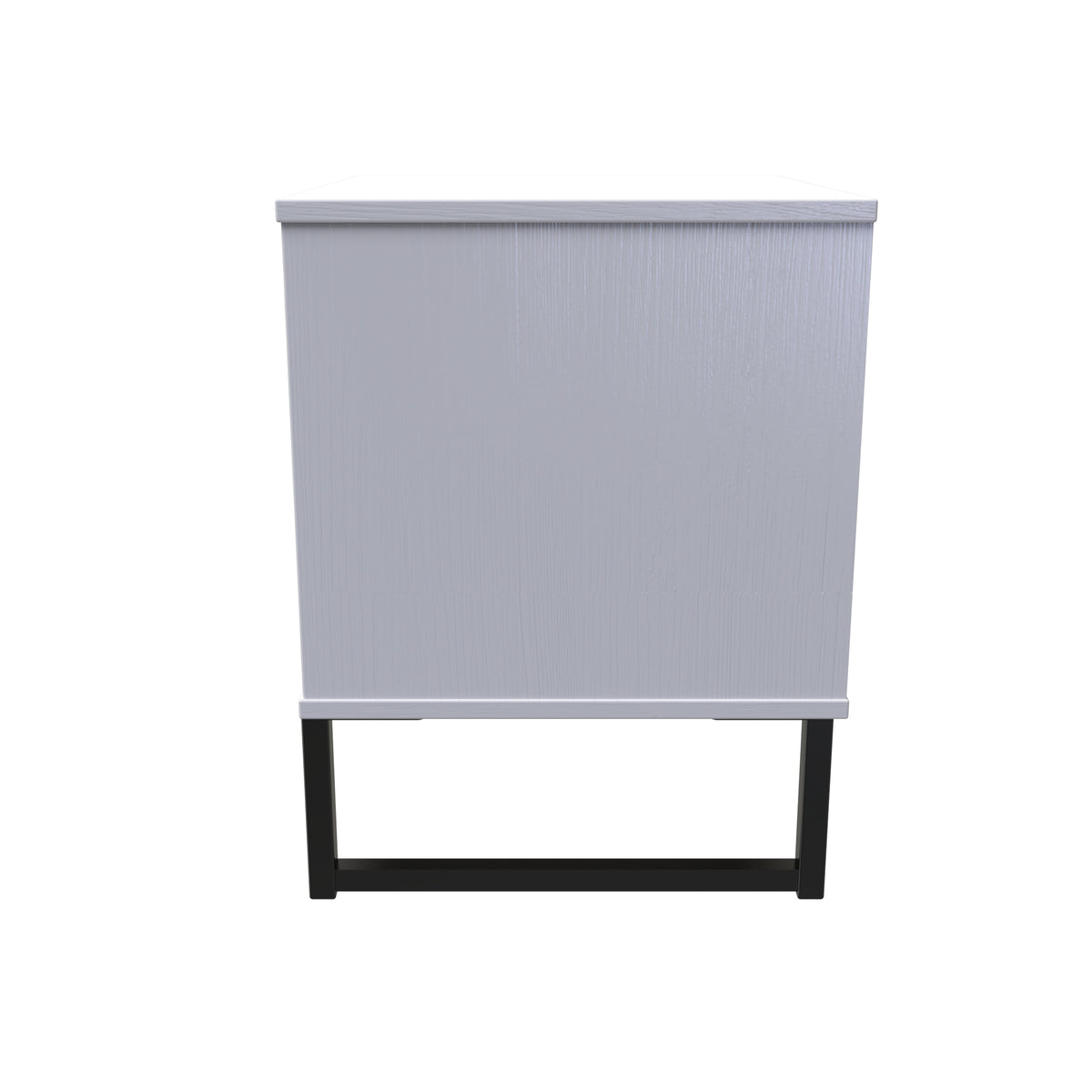 Hong Kong (Black Sleigh Legs) 2 Drawer Bedside Cabinet