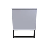 Hong Kong (Black Sleigh Legs) 2 Drawer Bedside Cabinet