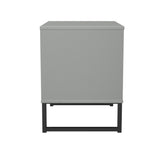 Hong Kong (Black Sleigh Legs) 2 Drawer Midi Chest
