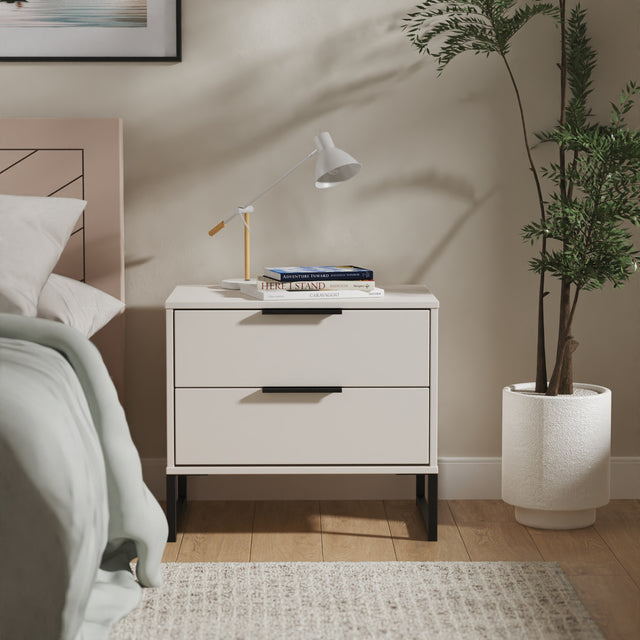 Hong Kong G 2 Drawer Side Table