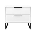 Hong Kong (Black Sleigh Legs) 2 Drawer Midi Chest