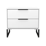 Hong Kong (Black Sleigh Legs) 2 Drawer Midi Chest