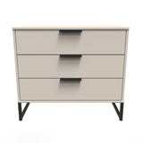 Hong Kong (Black Sleigh Legs) 3 Drawer Chest