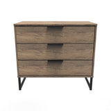 Hong Kong (Black Sleigh Legs) 3 Drawer Chest