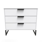 Hong Kong (Black Sleigh Legs) 3 Drawer Chest