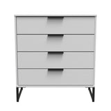 Hong Kong (Black Sleigh Legs) 4 Drawer Chest