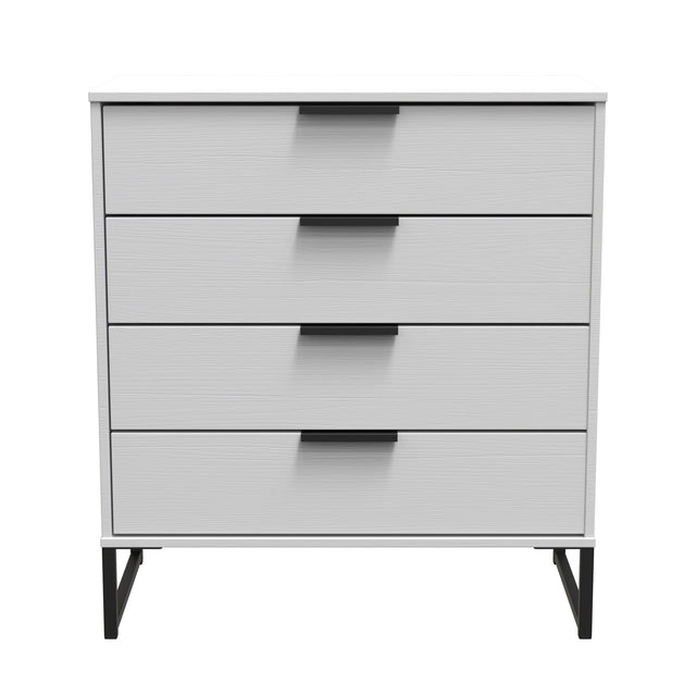 Hong Kong (Black Sleigh Legs) 4 Drawer Chest