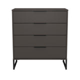 Hong Kong (Black Sleigh Legs) 4 Drawer Chest