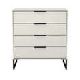 Hong Kong (Black Sleigh Legs) 4 Drawer Chest