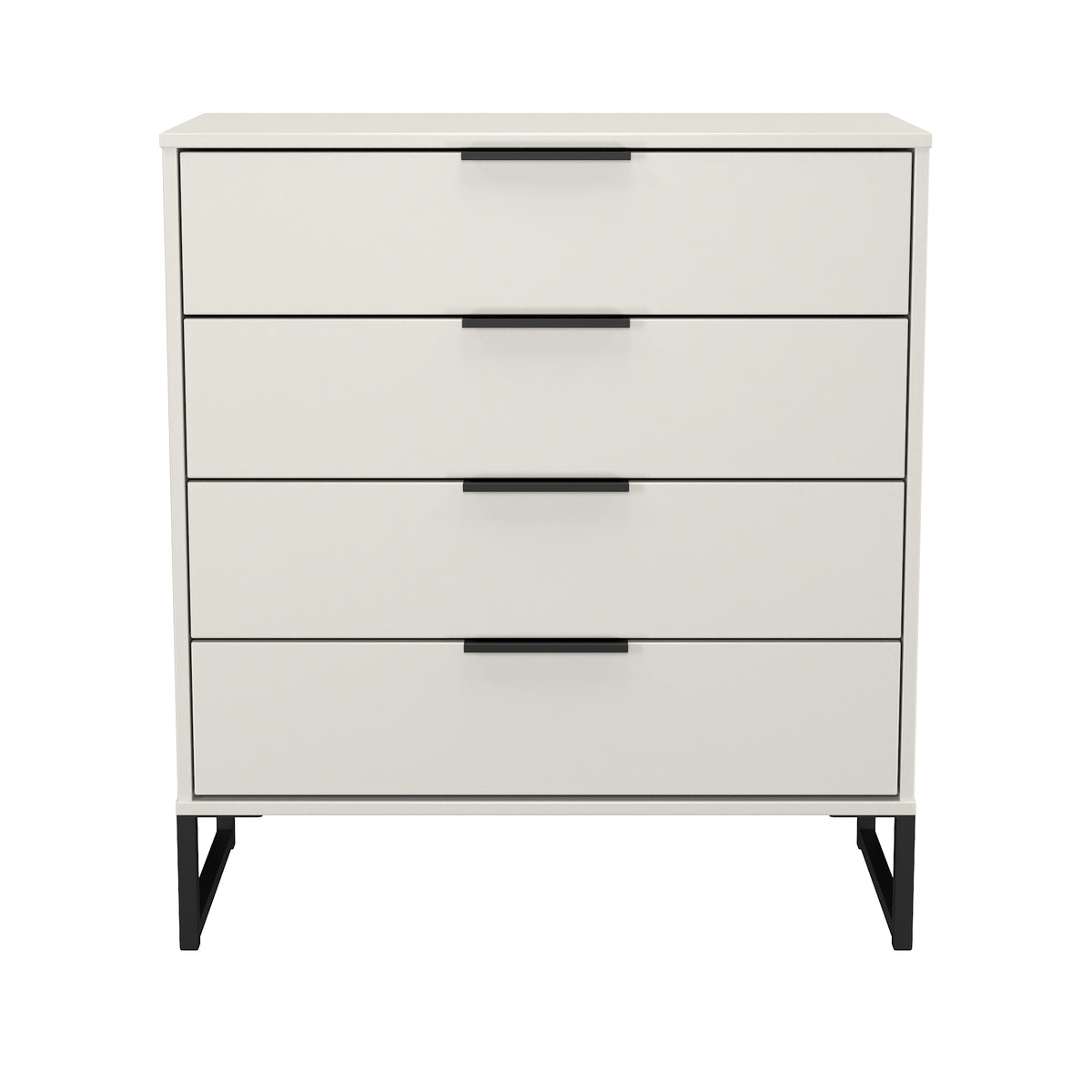 Hong Kong (Black Sleigh Legs) 4 Drawer Chest