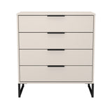 Hong Kong (Black Sleigh Legs) 4 Drawer Chest