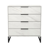 Hong Kong (Black Sleigh Legs) 4 Drawer Chest