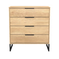 Hong Kong (Black Sleigh Legs) 4 Drawer Chest