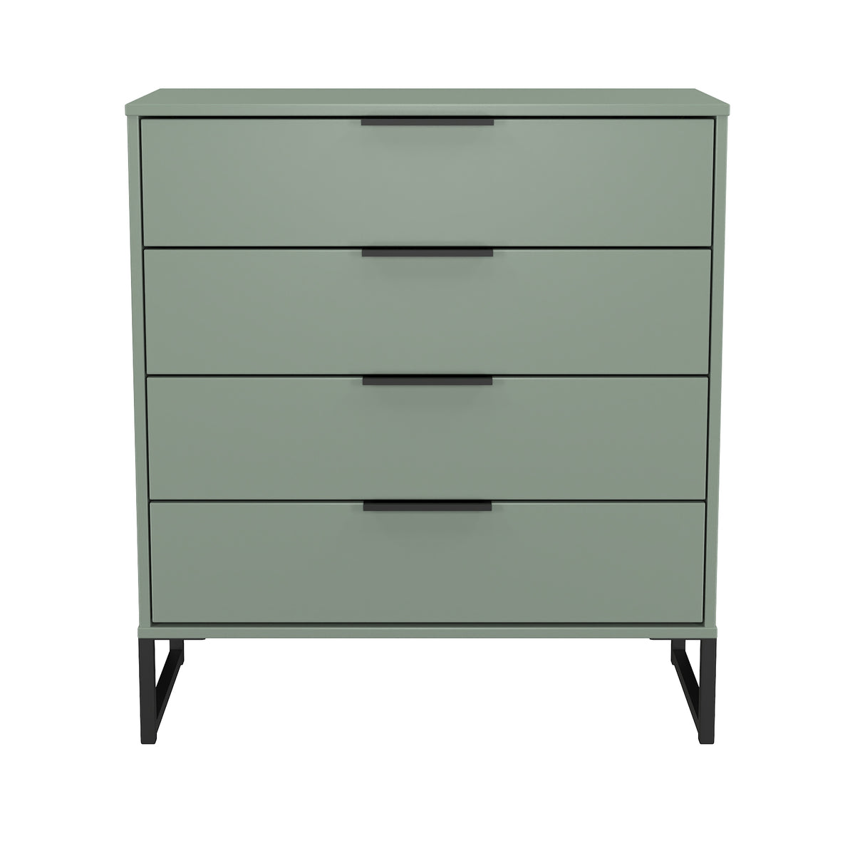 Hong Kong (Black Sleigh Legs) 4 Drawer Chest