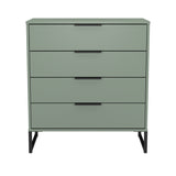 Hong Kong (Black Sleigh Legs) 4 Drawer Chest