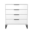 Hong Kong (Black Sleigh Legs) 4 Drawer Chest