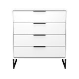 Hong Kong (Black Sleigh Legs) 4 Drawer Chest
