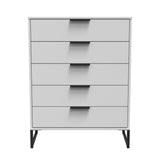 Hong Kong (Black Sleigh Legs) 5 Drawer Chest