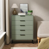 Hong Kong (Black Sleigh Legs) 5 Drawer Chest