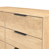 Hong Kong (Black Sleigh Legs) 6 Drawer Midi Chest