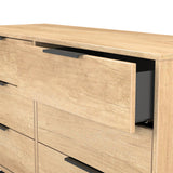 Hong Kong (Black Sleigh Legs) 6 Drawer Midi Chest