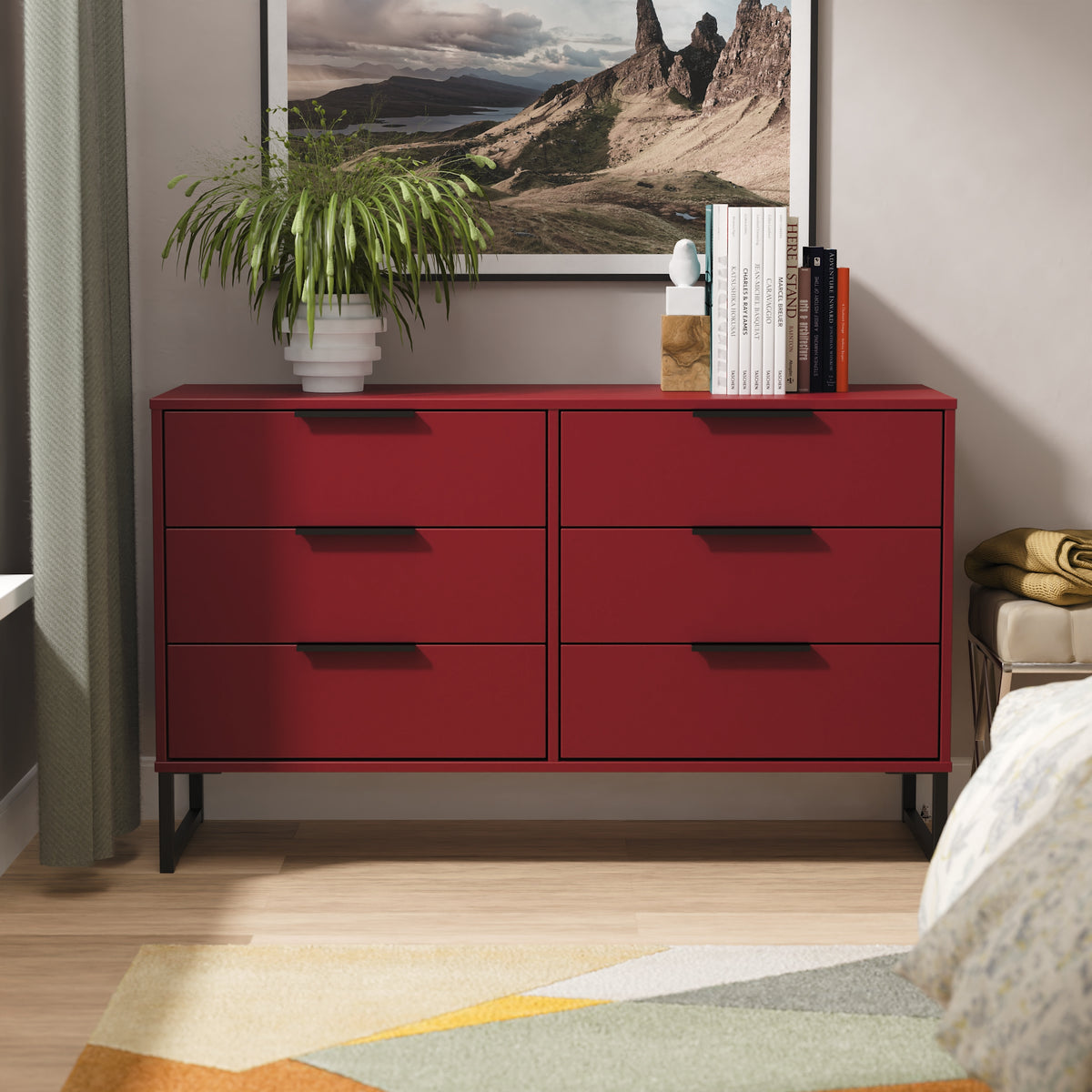 Hong Kong 6 Drawer Midi Chest