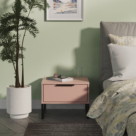 Hong Kong 1 Drawer Bedside Cabinet with Legs