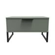 Hong Kong (Black Sleigh Legs) 1 Drawer Midi Chest with Legs