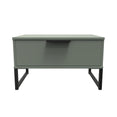 Hong Kong (Black Sleigh Legs) 1 Drawer Midi Chest with Legs