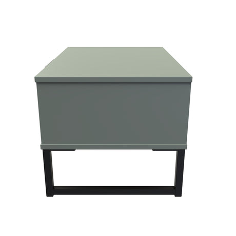 Hong Kong (Black Sleigh Legs) 1 Drawer Midi Chest with Legs