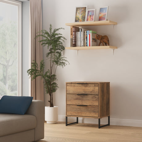 Hong Kong (Black Sleigh Legs) 3 Drawer Midi Chest with Legs