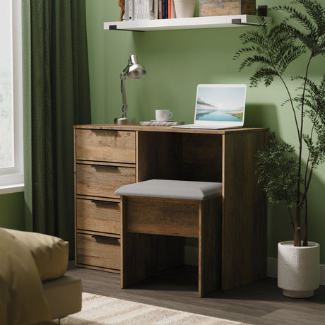 Hong Kong (Black Sleigh Legs) 4 Drawer Vanity
