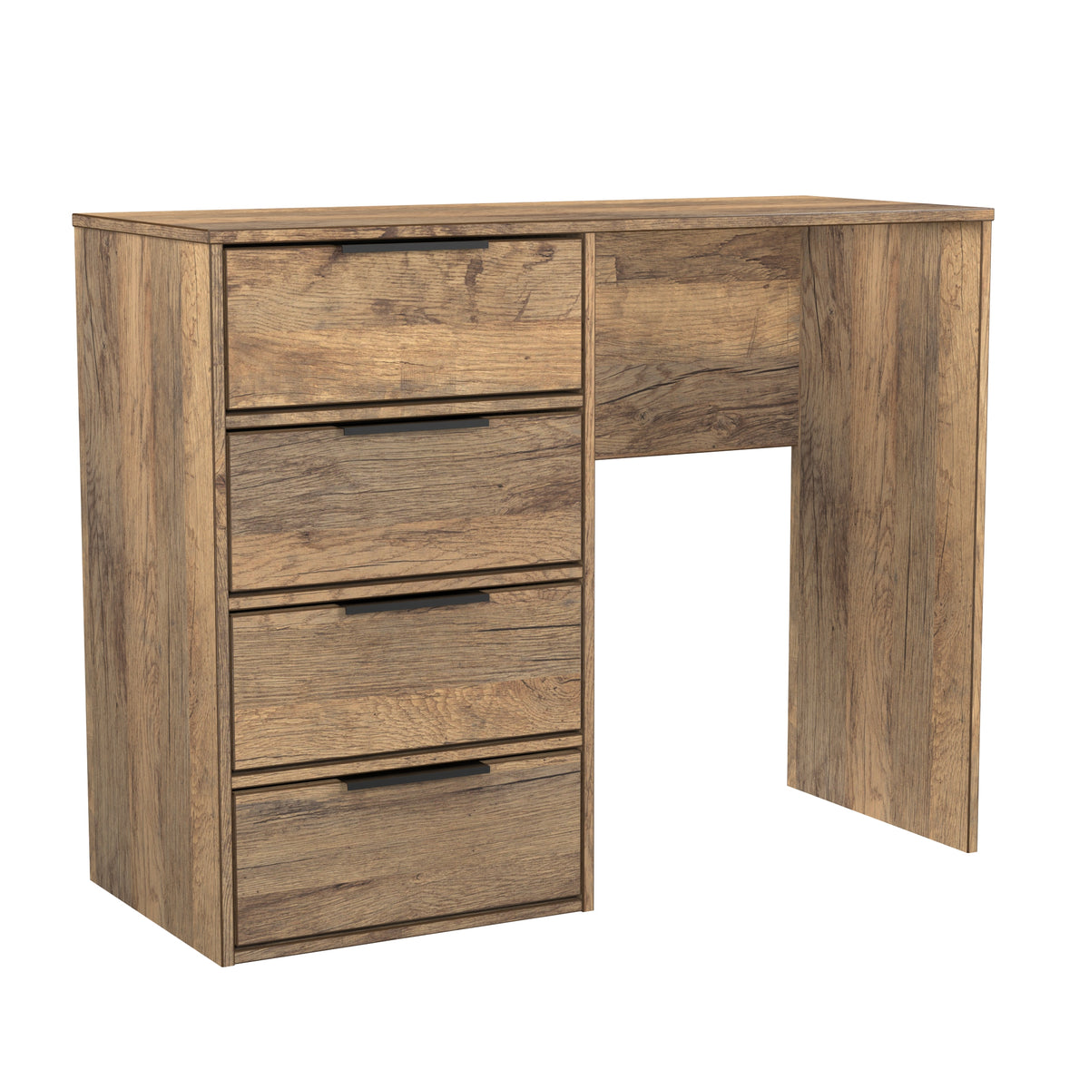Hong Kong (Black Sleigh Legs) 4 Drawer Vanity