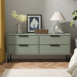 Hong Kong (Black Sleigh Legs) 4 Drawer Bed Box