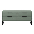 Hong Kong (Black Sleigh Legs) 4 Drawer Bed Box