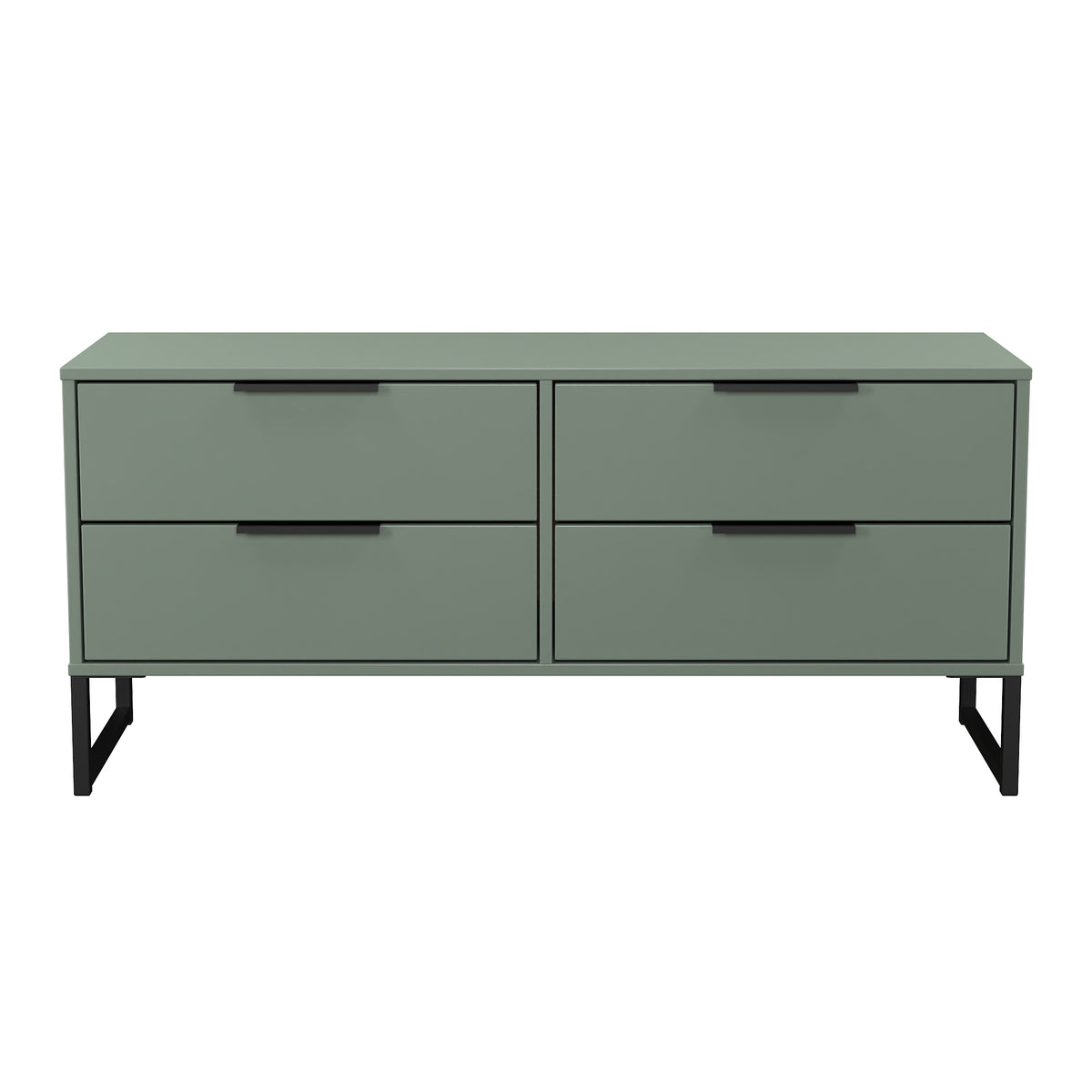 Hong Kong (Black Sleigh Legs) 4 Drawer Bed Box