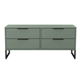 Hong Kong (Black Sleigh Legs) 4 Drawer Bed Box
