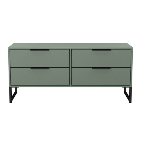 Hong Kong (Black Sleigh Legs) 4 Drawer Bed Box