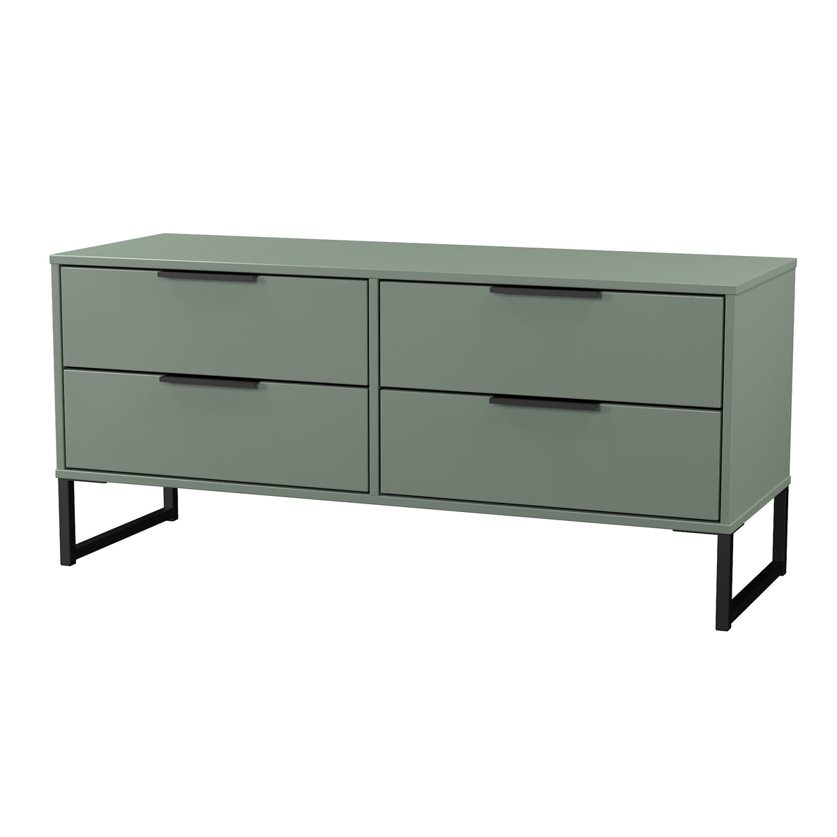 Hong Kong (Black Sleigh Legs) 4 Drawer Bed Box