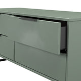Hong Kong (Black Sleigh Legs) 4 Drawer Bed Box