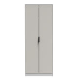 Hong Kong (Black Sleigh Legs) Tall Plain Wardrobe
