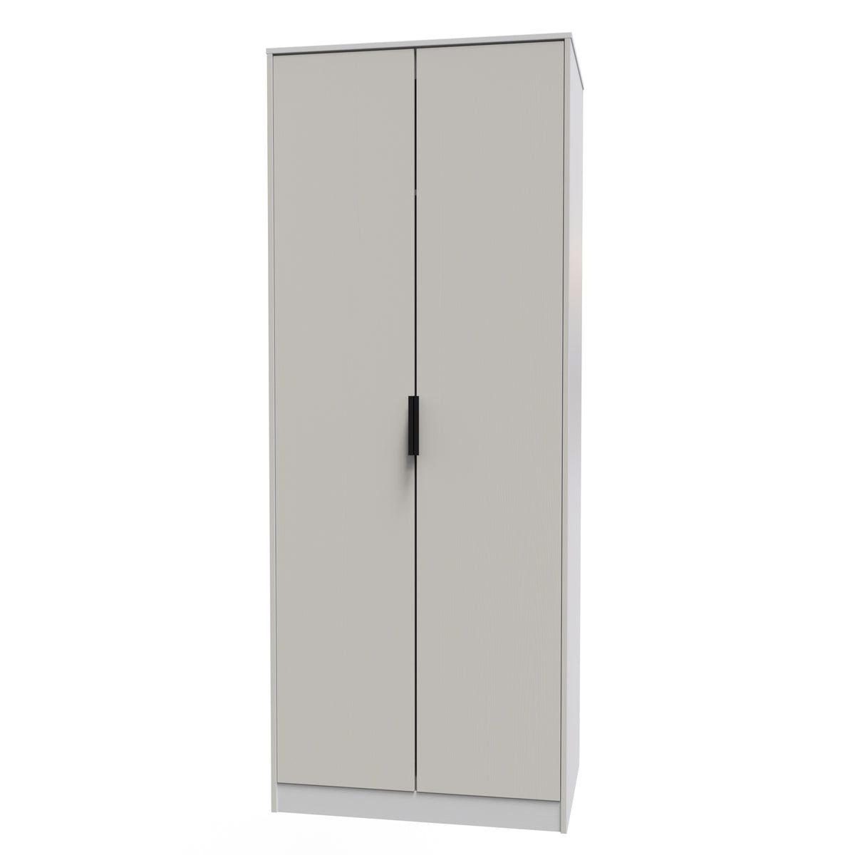 Hong Kong (Black Sleigh Legs) Tall Plain Wardrobe