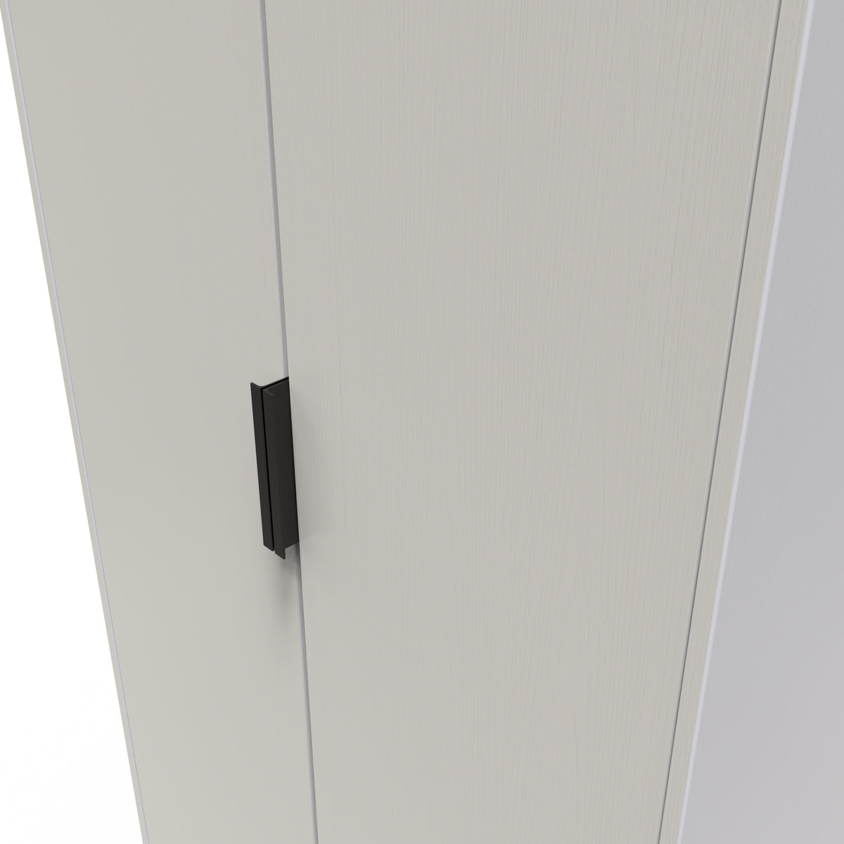 Hong Kong (Black Sleigh Legs) Tall Plain Wardrobe