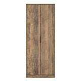 Hong Kong (Black Sleigh Legs) Tall Plain Wardrobe