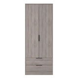 Hong Kong Tall 2 Drawer Wardrobe