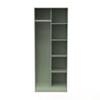 Hong Kong (Black Sleigh Legs) Tall Open Wardrobe